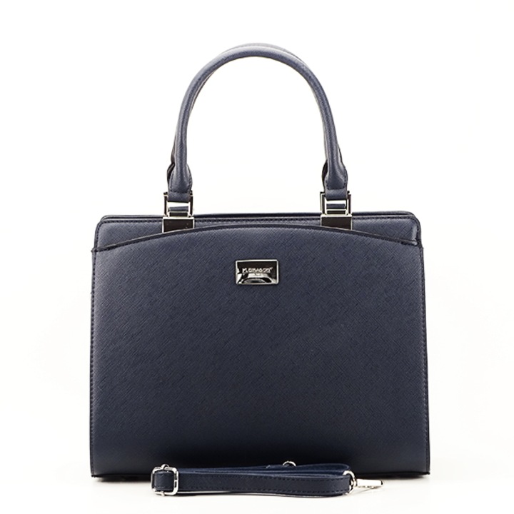 Чанта Jeffery 13, Средна, Черен, 224, Тъмносин, 30x23x14