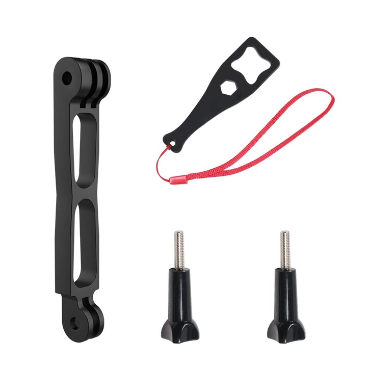 Къс удължител, Surewo, за панорамно заснемане с Insta 360 X4, Osmo Action 5 Pro, GoPro Hero 13, алуминий