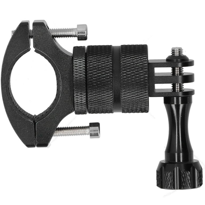 Поддръжка на камера за монтиране на кормило, Surewo, въртящ се, съвместим с GoPro Hero 13, Insta 360 X4, DJI Action 5 Pro