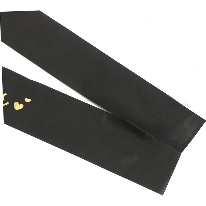 Set 2 Piese pentru Majorat, 15 x 13 x 5 cm, Coronita Printesa Gold si Panglica 18&Fabulous, Negru, Damur