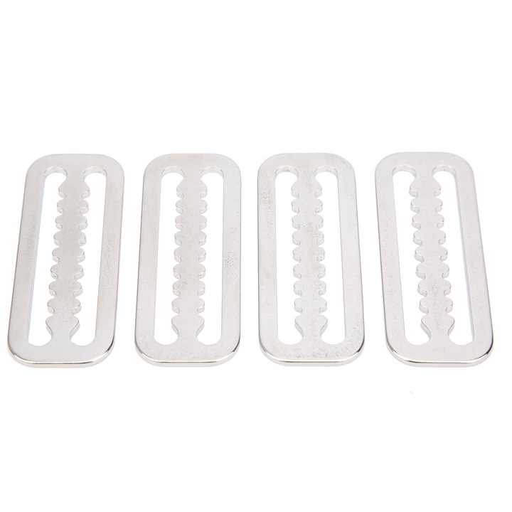 4 bucati de sustinere a curelei de greutate, din otel inoxidabil 304, cu zimti, pentru scufundari, chingi de 2 inci