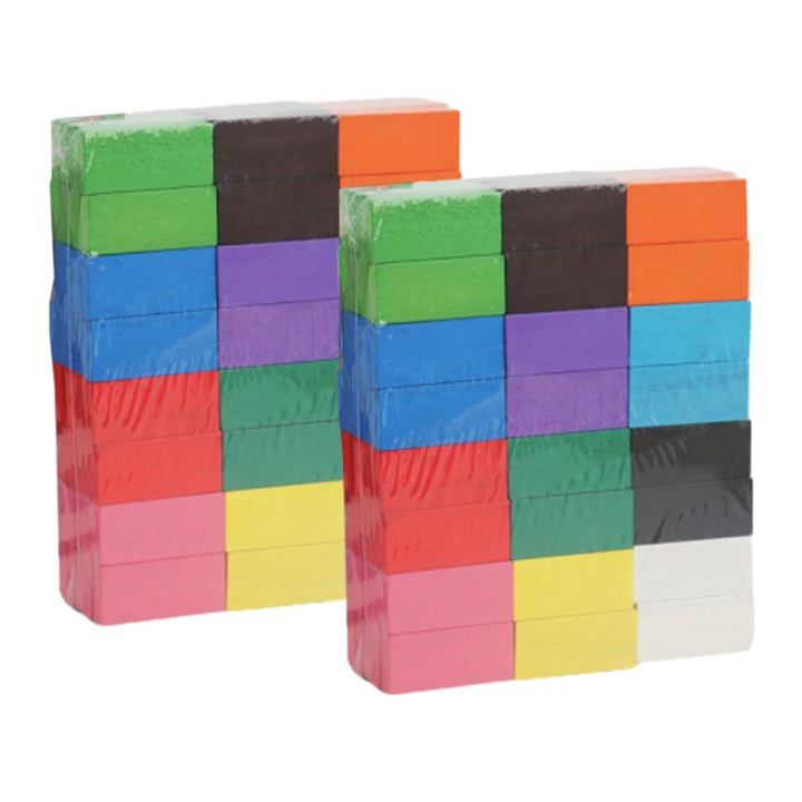 Игра домино, QttvbTna, Дървена, 240 части, многоцветни