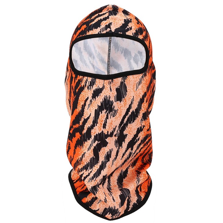 Jormftte kerékpáros arcmaszk, teljes kialakítás, poliészter anyag, fekete, egy méret 24.5x44cm