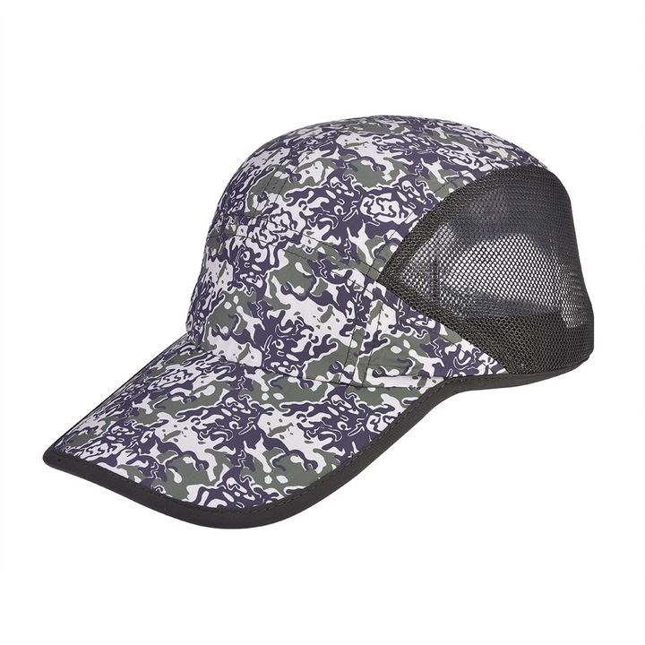 Jormftte sportsapka, hálós kivitel, napvédelem, katonai zöld