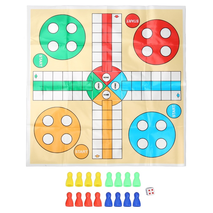 Hordozható sakkjátékkészlet gyerekeknek, Jormftte, Műanyag, Többszínű