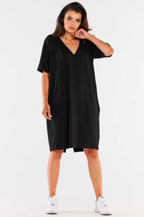 Rochie dama InfiniteYou, Bumbac, M303 - Neagra -, One Size INTL