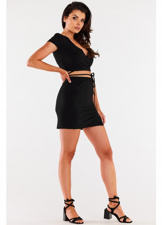 Fusta dama InfiniteYou bumbac negru