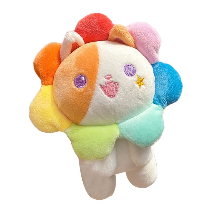 Macska kulcstartó, Jormftte, aranyos design, puha anyag, fehér