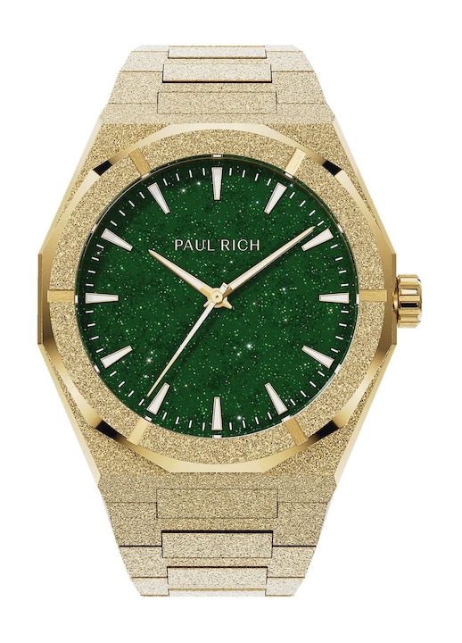 Ceas Paul Rich, Quartz, Auriu, 5 ATM, Inox