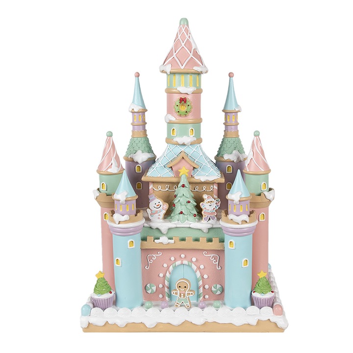 Tarka Polyresin Sweet Cake Ház, 27x18x42 cm