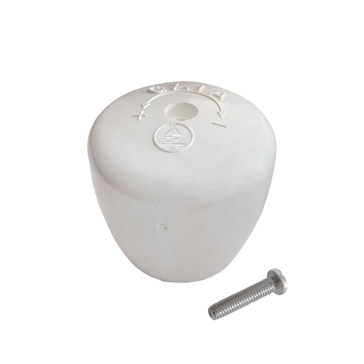 Rozeta de schimb pentru robinet calorifer, alb, RTM