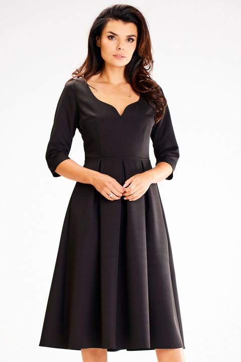 Rochie dama awama, Poliester, A598 - Neagra -