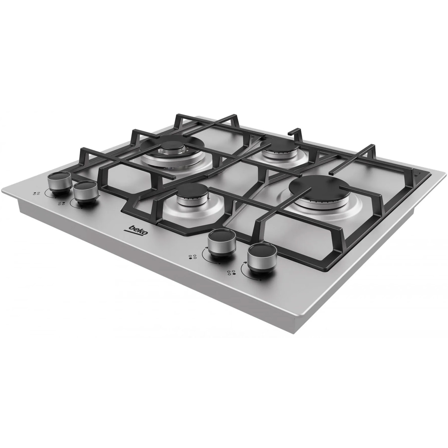 Horiko Plita incorporabila Beko HIYG64225SBO Gaz 4 arzatoare Wok