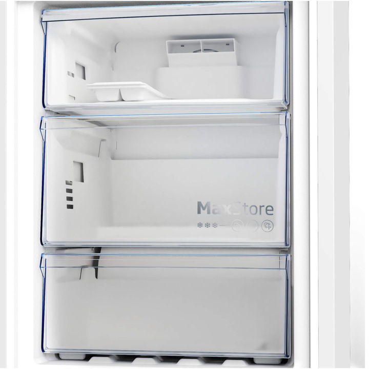 Combina frigorifica Beko B5RCNA365HDXB, 316 l, No Frost, 316 l, HarvestFresh, AeroFlow, Fast Freeze, Clasa D, H 186.5 cm, Inox