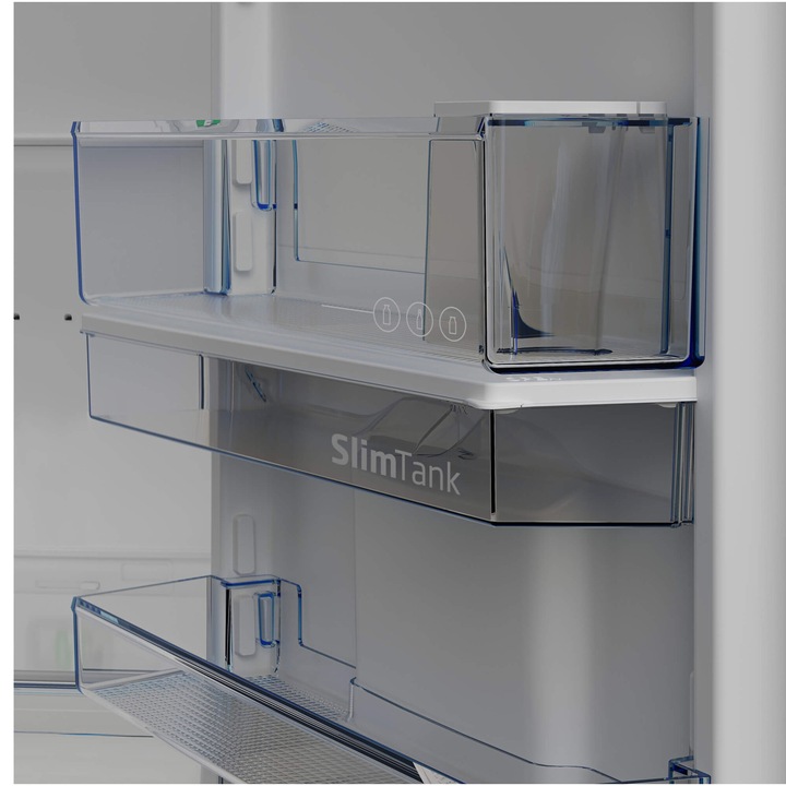 Combina frigorifica Beko B5RCNA365HDXB, 316 l, No Frost, 316 l, HarvestFresh, AeroFlow, Fast Freeze, Clasa D, H 186.5 cm, Inox