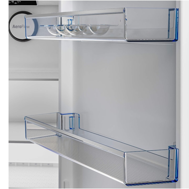 Combina frigorifica Beko B5RCNA405HDXBR1, 355 l, No Frost, HarvestFresh, AeroFlow, Clasa D, H 203.5 cm, Dark Inox