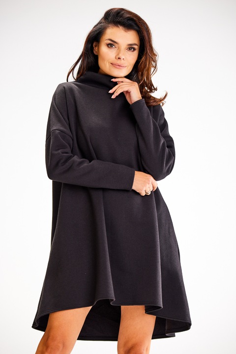 Rochie dama awama, Bumbac A609 - Neagra -