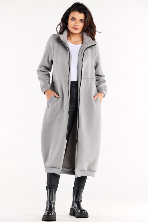 Дамски памучен суичър InfiniteYou сив, L-XL INTL