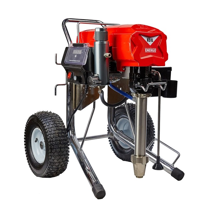 Pompa vopsit airless X51L cu piston debit 5.0L/min Pmax 210 bari 3000 W 230V Energo