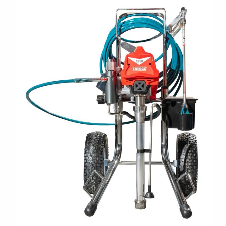 Pompa vopsit airless X28H cu piston debit 2.8L/min Pmax 227 bari 2200 W 230V Energo