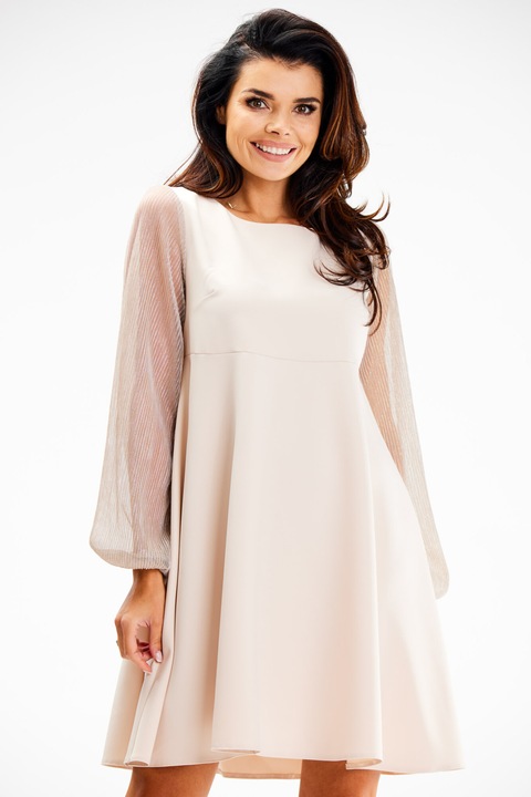 Rochie dama awama, Poliester, A622 - Bej -