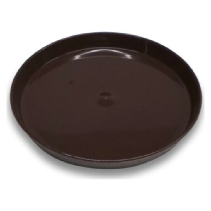 Set 10 suporturi pentru ghivece, POLPLAST, 17cm, maro