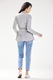 Дамски пуловер Awama polyester Grey