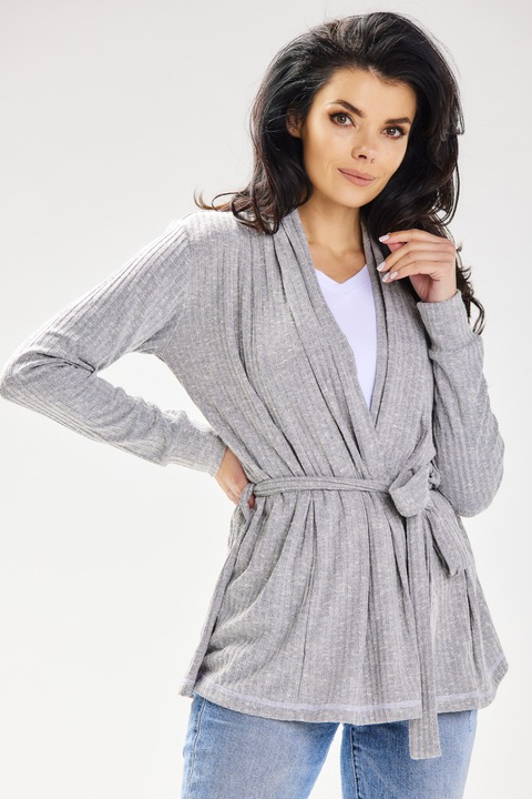 Pulover dama Awama poliester Gri