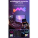 Smart Hexagon moduláris fali lámpa, Többszínű (RGB) - 6 db, Wi-Fi, Bluetooth, zene szinkronizálás, IOS/Android kompatibilis távirányítóval mellékelve