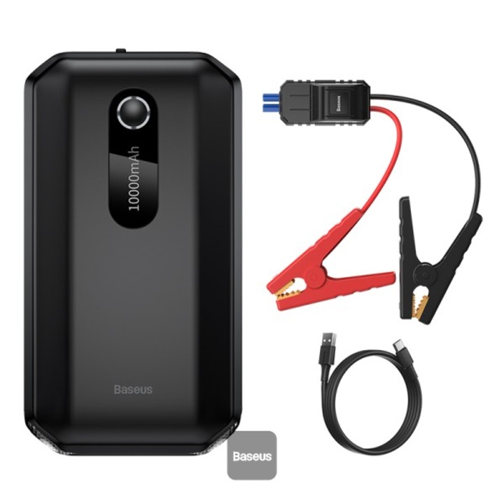Baseus Super Energy Air autó akkumulátor indító 10000mAh, 1000A, USB, fekete