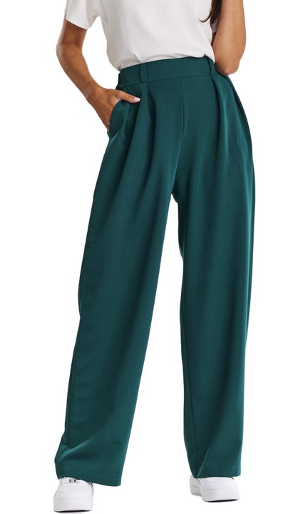 Pantaloni dama, Awama, Viscoza, Verde