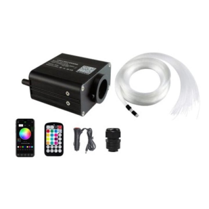 Оптичен комплект за звезден таван 16W с TWINKLE, RGBW 550 проводник 3M 0,75 mm с приложение