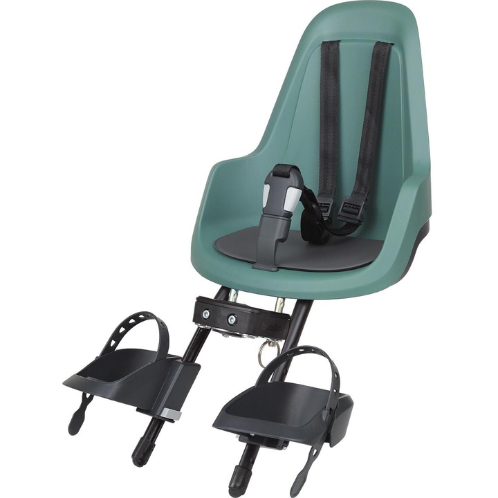 Scaun copii bicicleta, Bobike, GO MINI, 9-15 kg, montaj usor, verde menta