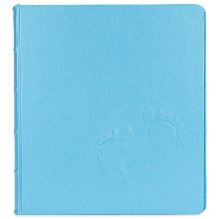Album foto traditional, coperta, 40 pagini, bebelus - picioare de bebelus pe coperta - albastru