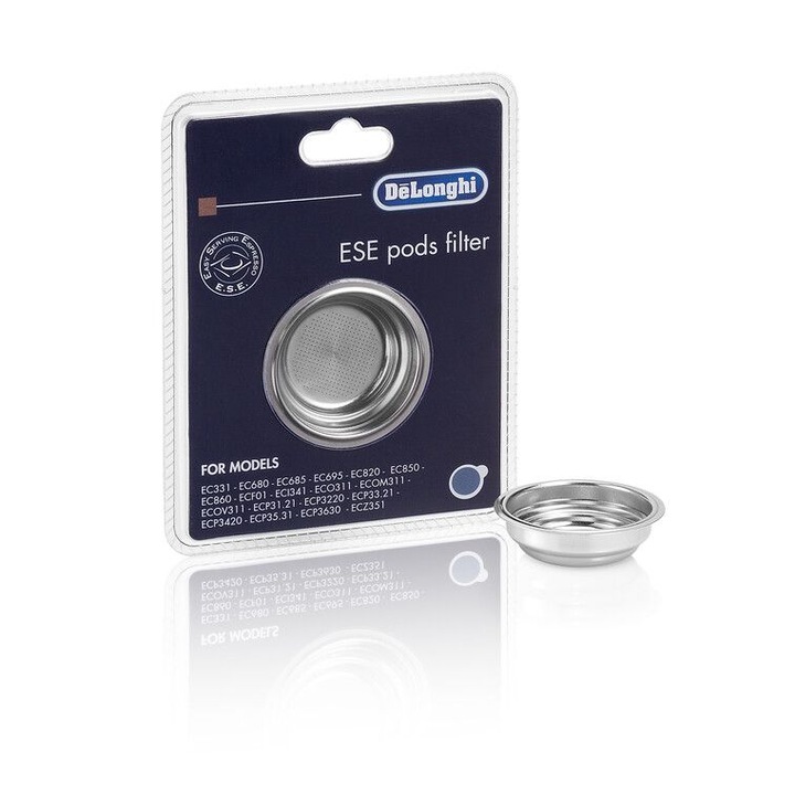 Държач за филтър за ESE pods (кафе капсули) DELONGHI 5513281011, EC331 EC680 EC860 ECF01 ECP31-ECP36