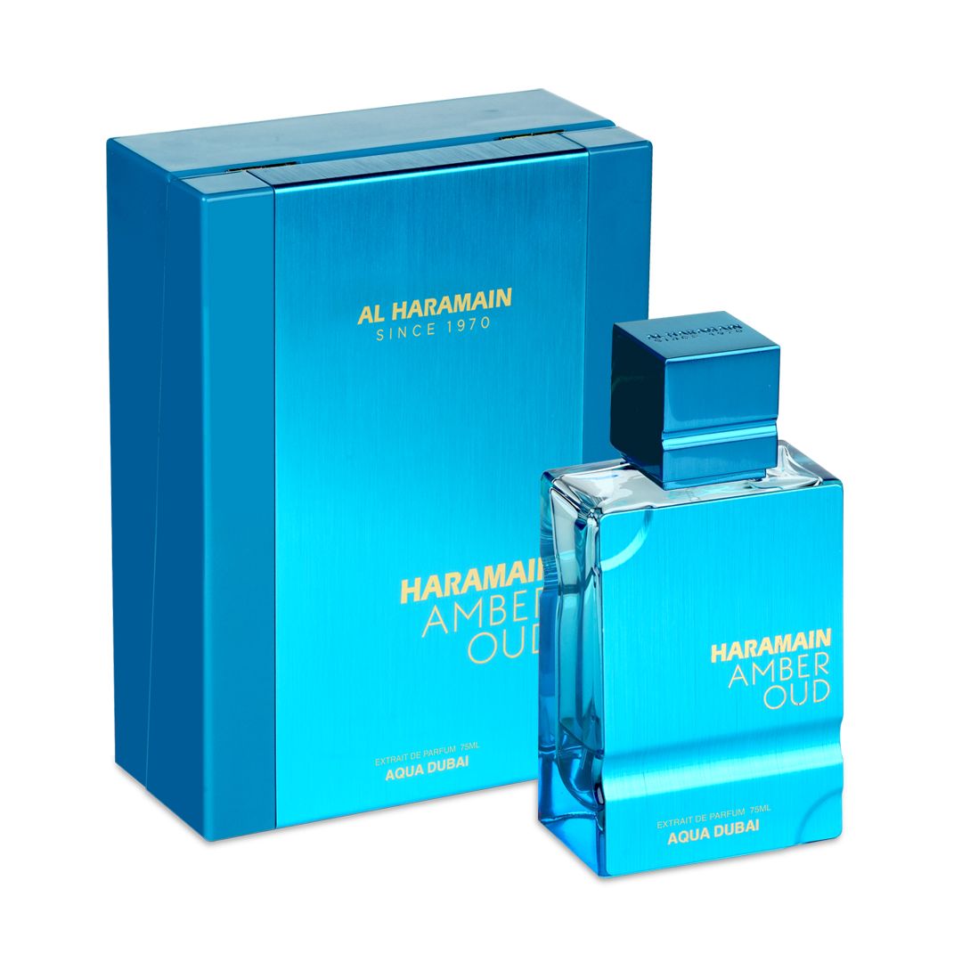 香水(ユニセックス) Al Haramain Aqua Dubai 75ml Extract de Parfum Al Haramain Amber Oud Aqua Dubai Unisex, 75 ml