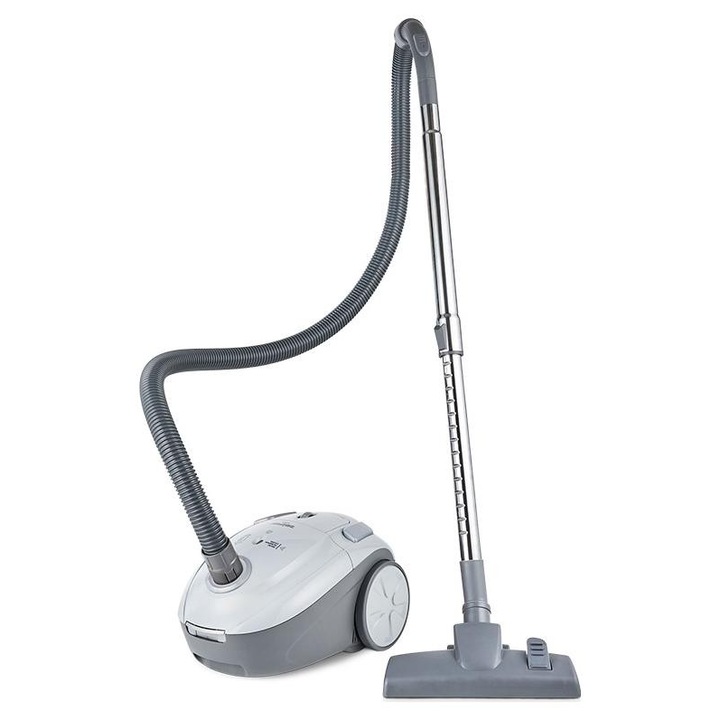 Aspirator cu sac Zelmer ZVC251 Edek, 800 W, Sac 2.5 l, Cablu alimentare 5m Gri