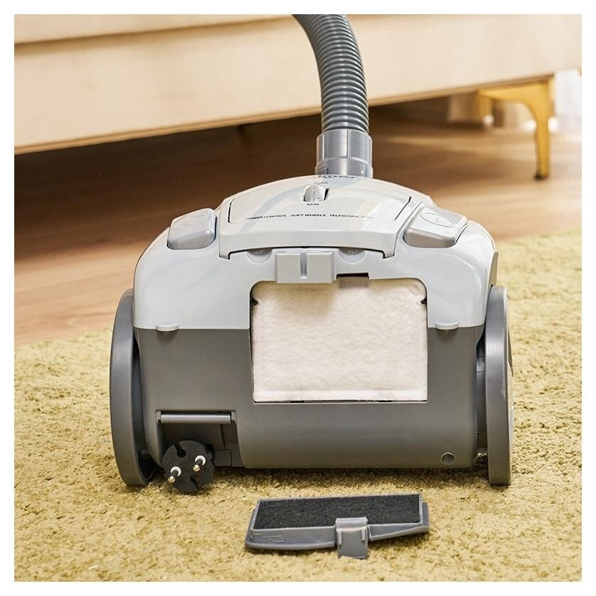 Aspirator cu sac Zelmer ZVC251 Edek, 800 W, Sac 2.5 l, Cablu alimentare 5m Gri