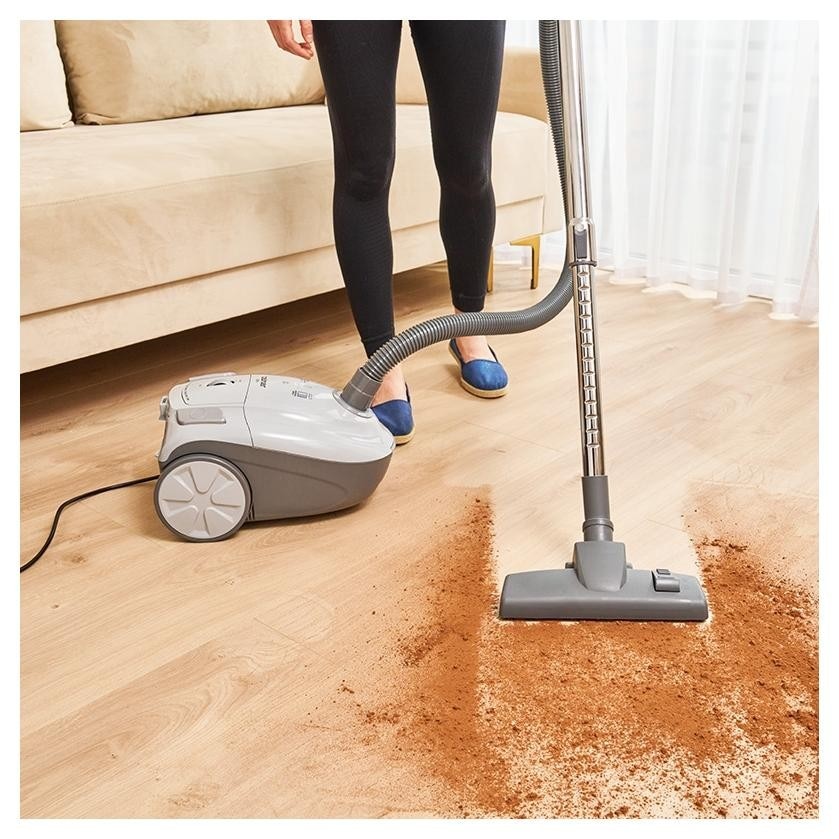 Aspirator cu sac Zelmer ZVC251 Edek, 800 W, Sac 2.5 l, Cablu alimentare 5m Gri