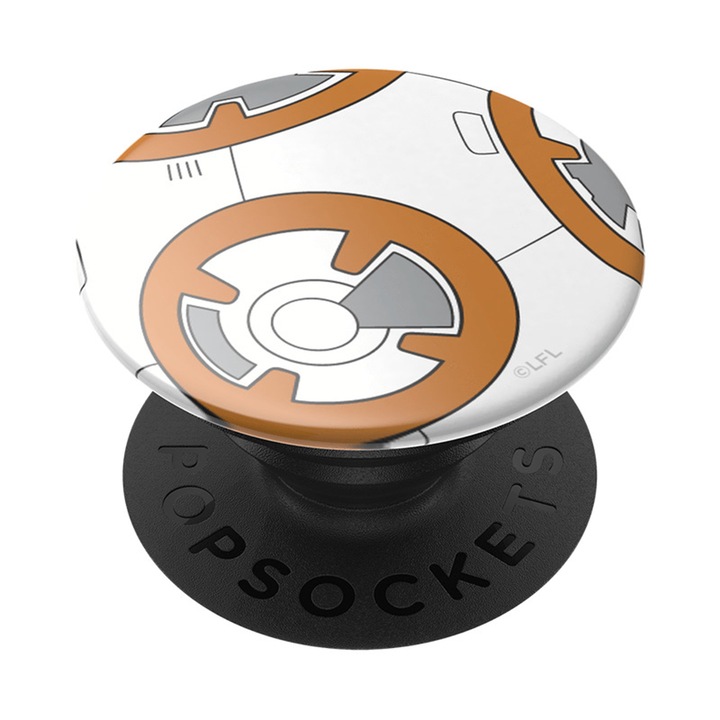 Telefontartó, DON Power, B53, Kemény műanyag, Popsockets PopGrip, B53, Kemény műanyag, Star Wars BB-8