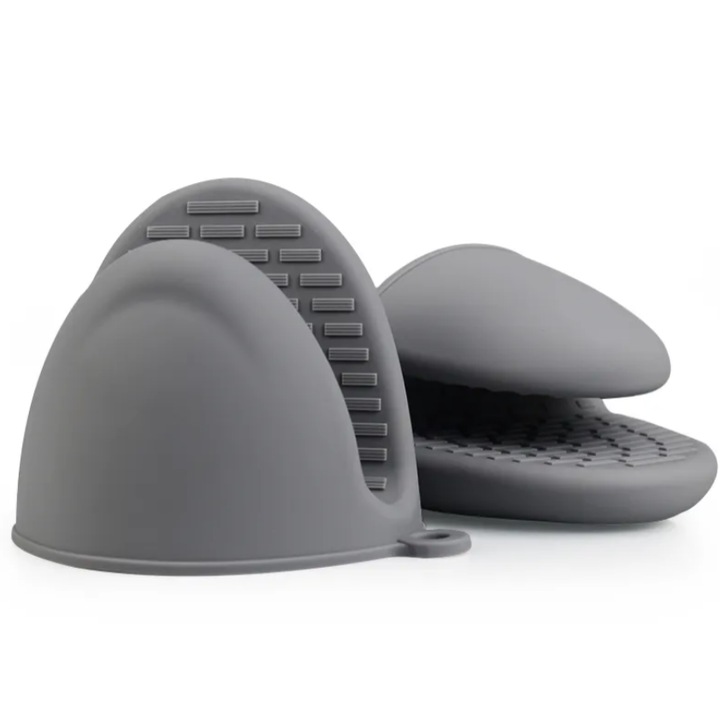 2 db hőálló szilikon konyhai kesztyű készlet tűzhelyhez, sütőhöz, tálcákhoz, TopBazar