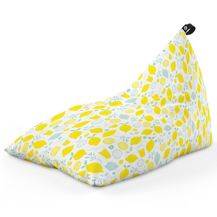 Fotoliu Updeco Puf Bean Bag tip Lounge, sac interior, impermeabil, indoor/outdoor, cu maner, 140 x 80 x 65 cm, Lamai