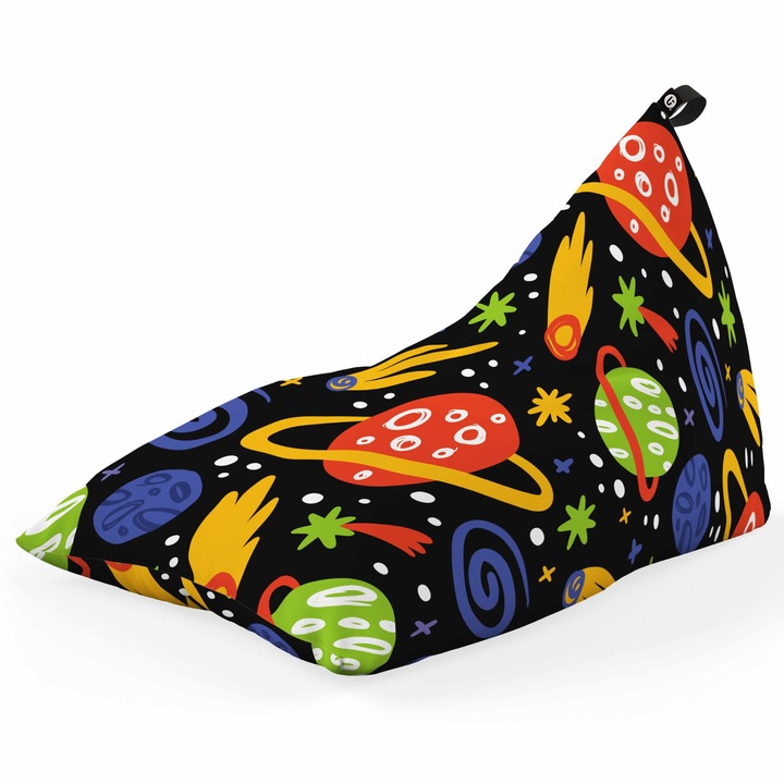 Fotoliu Updeco Puf Bean Bag tip Lounge, sac interior, impermeabil, indoor/outdoor, cu maner, 140 x 80 x 65 cm, Cosmos