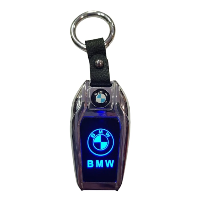 Запалка BMW, Тип USB, Реотан, Черен/сребрист