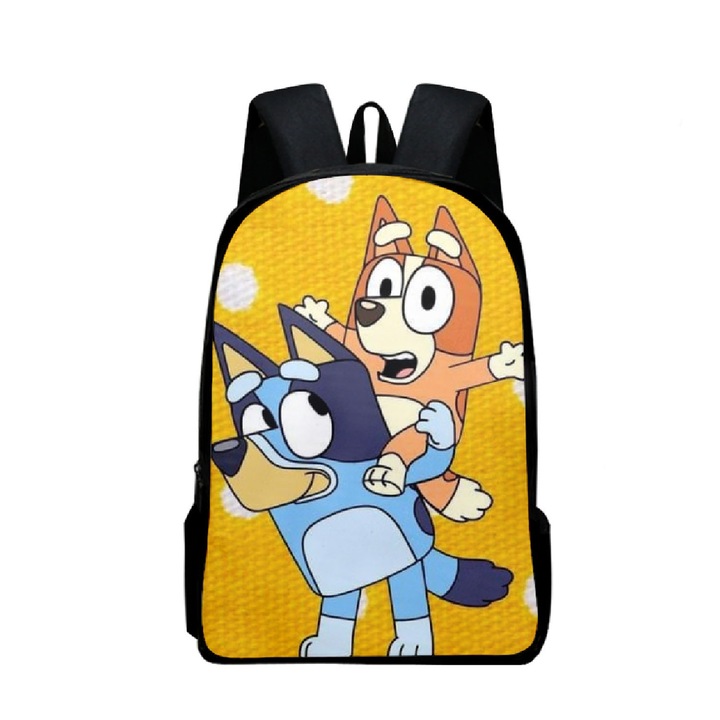 Ghiozdan pentru scoala, capacitate mare, ergonomic, 30x40x13cm, galben