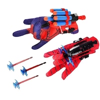 Set arme de jucarie, Duoqu, lansator bureti si lansator cu ventuza, ABS/EVA, multicolor, 3 ani+