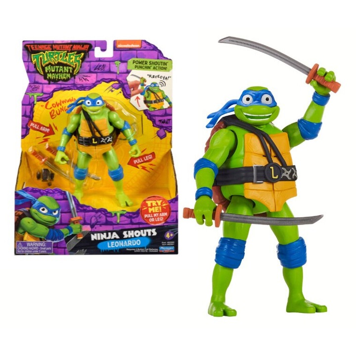 Фигурка Ninja Shouts Turtles - Леонардо