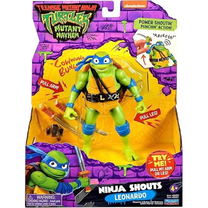 Ninja Shouts Turtles figura, Leonardo