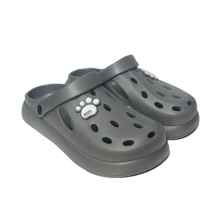 Saboti barbati spuma EVA Paw, Gri