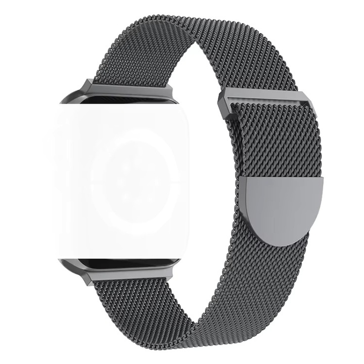 Bratara pentru Apple Watch, Milanese Loop, Compatibil cu Apple Watch 6, 7, 8, 9, X, SE, Ultra 42/44/45/49 mm, Blue Gray